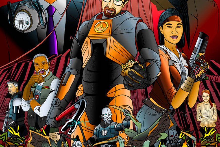 In what year was the groundbreaking game 'Half-Life 2' released?
