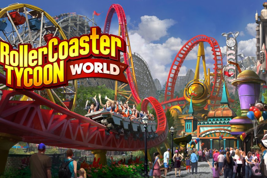 Which game allows the player to construct and manage their own theme park?